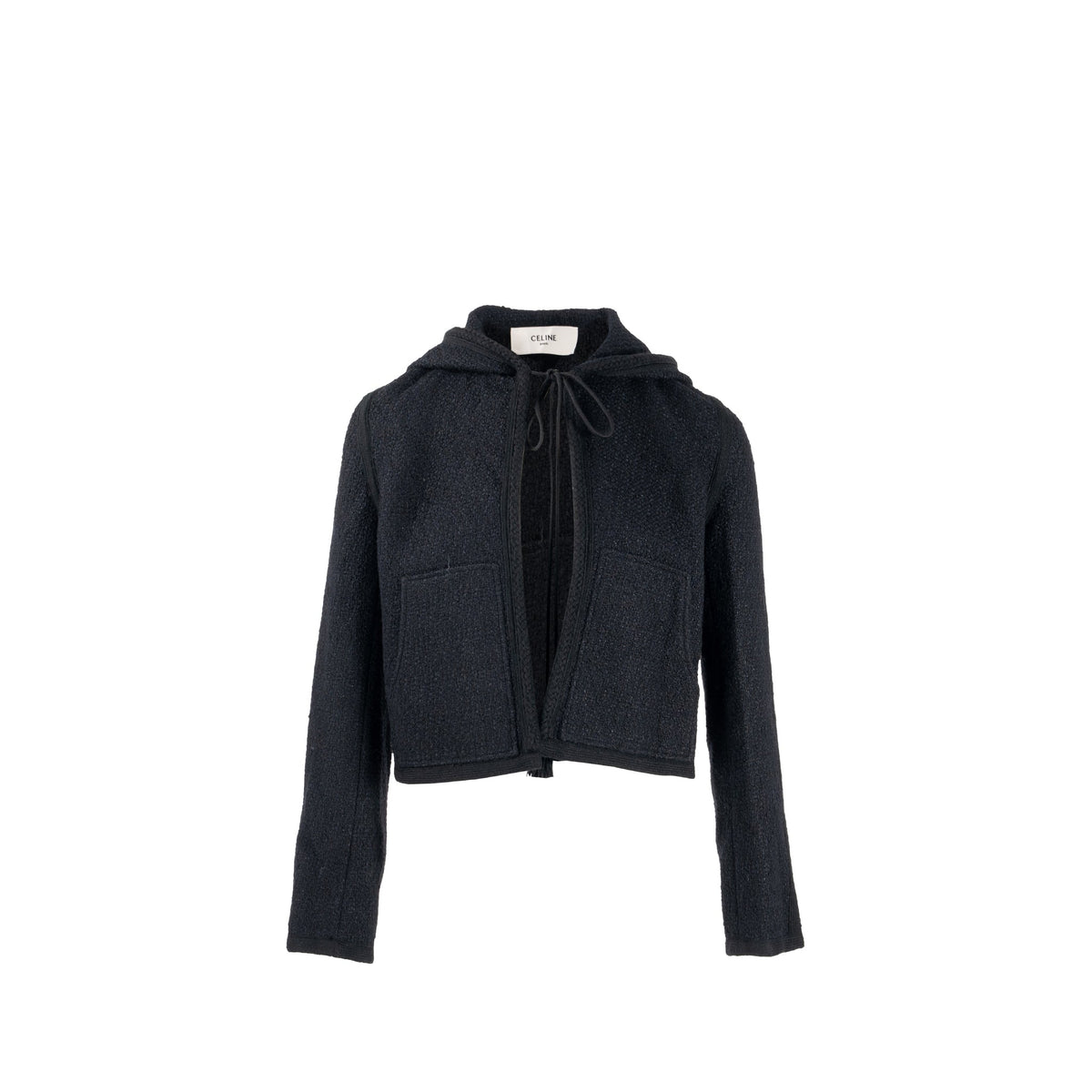 celine-size-34-veste-chasseur-baja-jacket-tweed-black