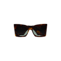 Saint Laurent Oversize Cat Eye Sunglasses — Brown