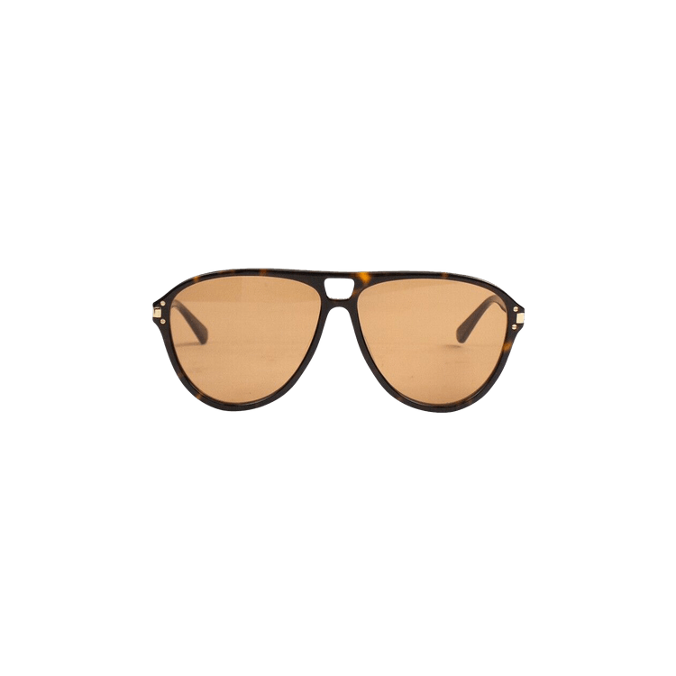 Amiri Aviator Logo Sunglasses — Brown – Brow