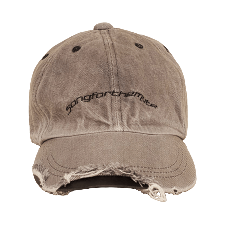 Song for the Mute Washed Denim Cap 'Dark Grey'
