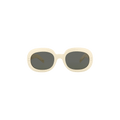Gucci Oval Sunglasses — White