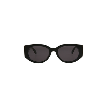 Alexander McQueen Oval Sunglasses — Black