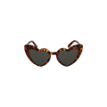 Saint Laurent Heart Sunglasses — Brown – Havana Grey 006