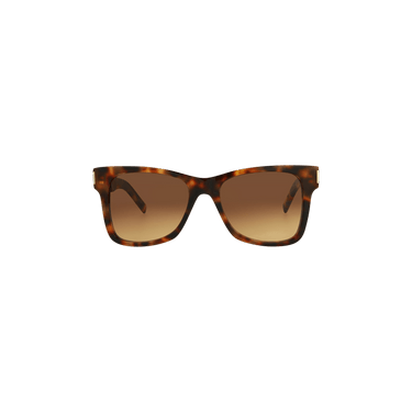 Saint Laurent Rectangular Sunglasses — Brown – Havana 556 003