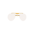 Coperni Clip On Aviator Sunglasses — White