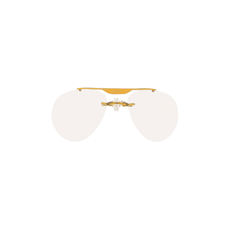 Coperni Clip On Aviator Sunglasses — White