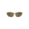 Dries Van Noten x Linda Farrow Rectangle Sunglasses — Brown – Camel Green DVN215C2SUN