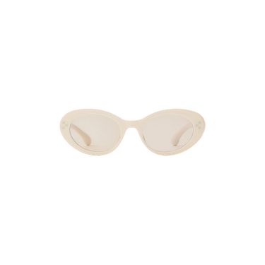 Sporty & Rich Frame N.05 Sunglasses — Cream – Gold