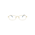 Saint Laurent Rectangular Frame Sunglasses — Gold