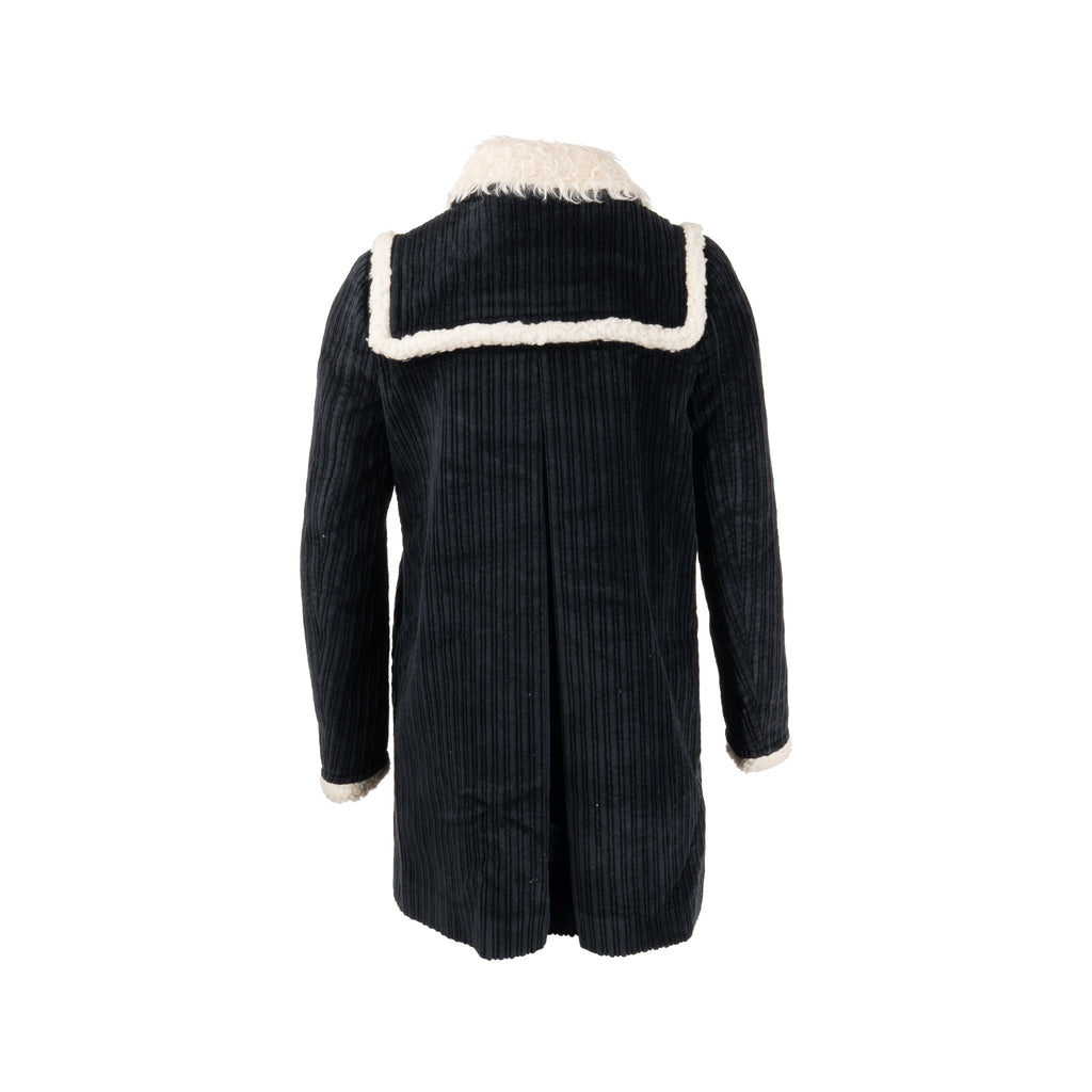 miu-miu-size-40-faux-shearling-trimmed-corduroy-coat-cotton-black-white