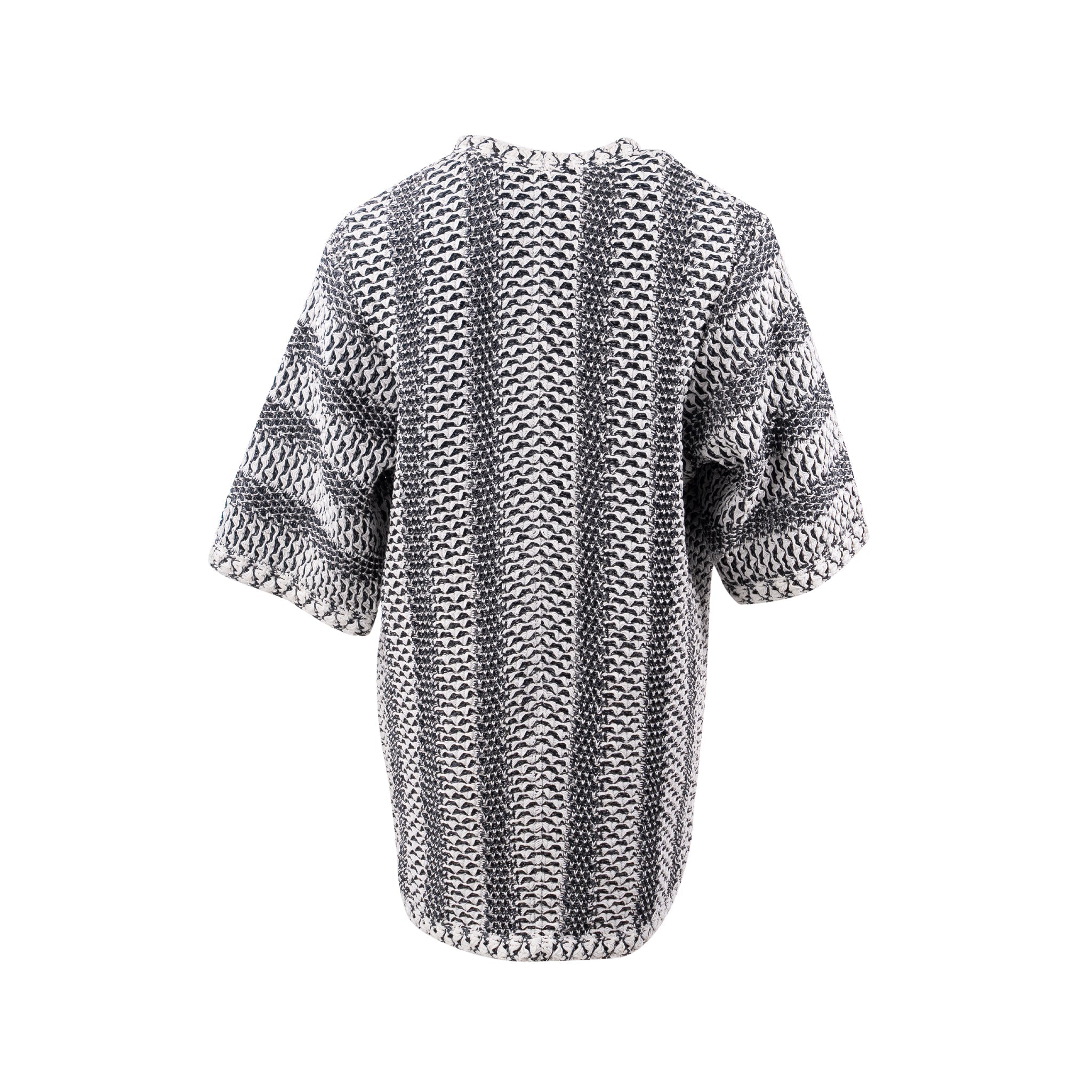 chanel-size-38-tweed-cardigan-coat-nylon-cotton-white-black
