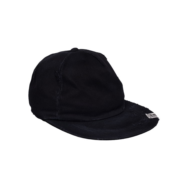 Maison Mihara Yasuhiro Damege Processing Textile Cap 'Black'