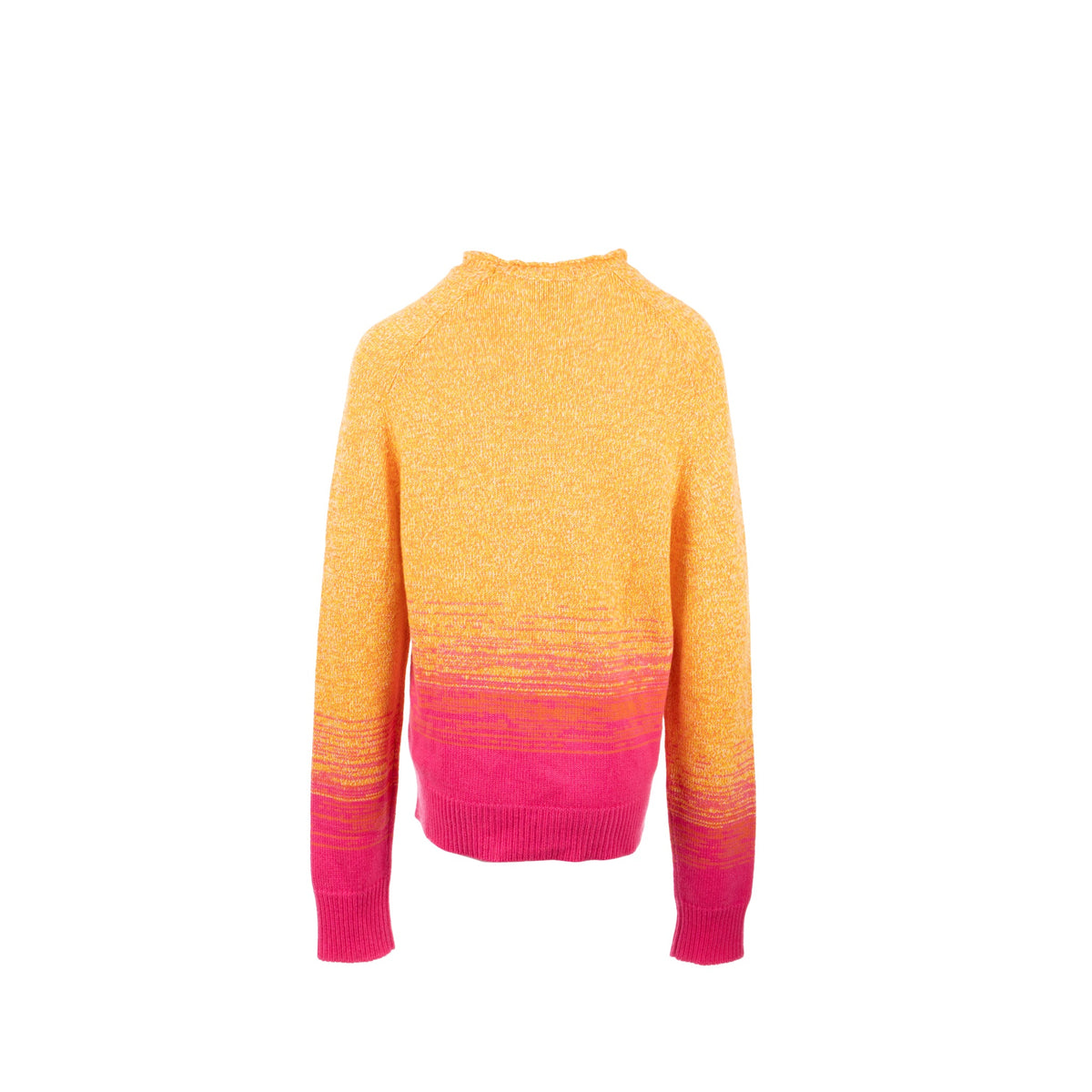 hermes-size-m-mouline-ombre-long-sleeve-crewneck-sweater-cashmere-orange-pink