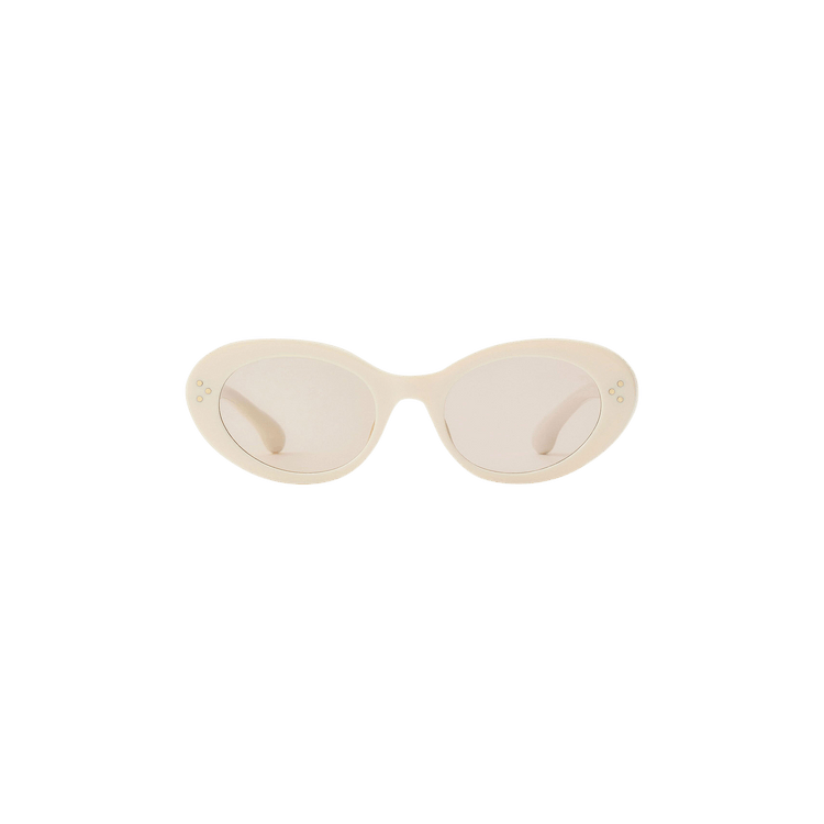 Sporty & Rich Frame N.05 Sunglasses — Cream