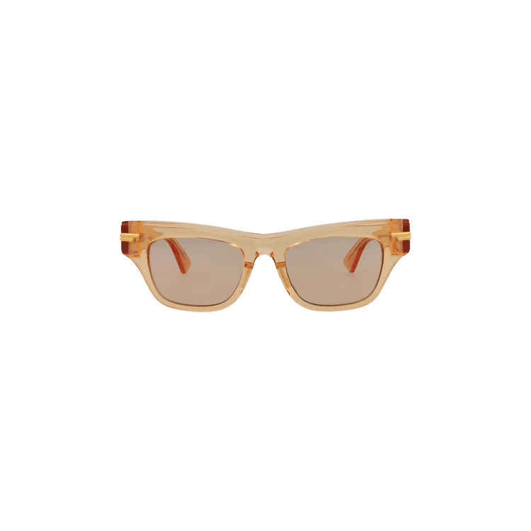 Bottega Veneta Square Sunglasses — Orange – Brown BV1122S 007