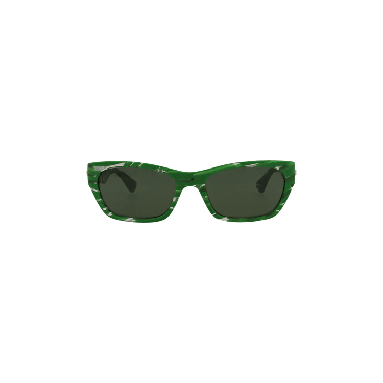 Bottega Veneta Square Sunglasses — Green – BV1143S 004