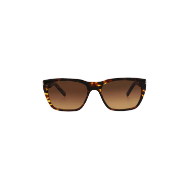 Saint Laurent Square Sunglasses — Brown – Havana 598 003