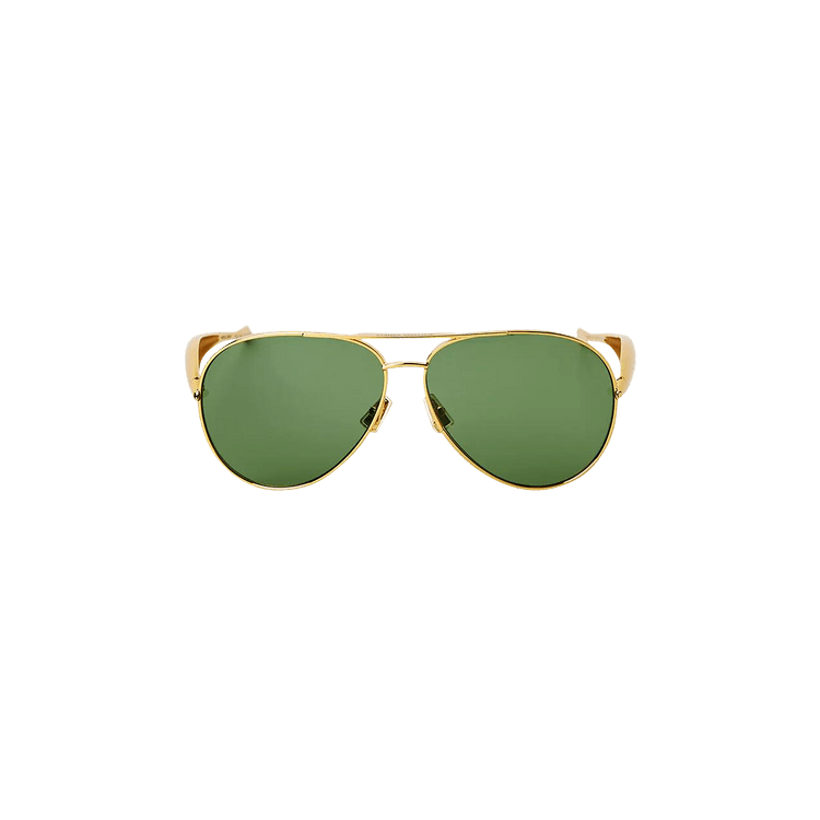 Bottega Veneta Sardine Aviator Sunglasses — Green