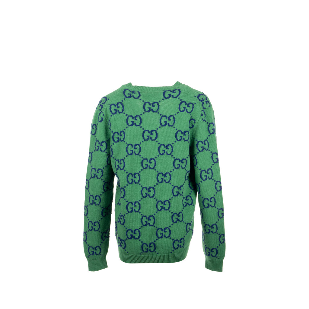 gucci-size-s-gg-knitted-cardigan-wool-laine-green-multicolour