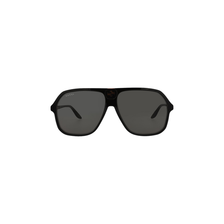 Gucci Aviator Sunglasses — Black – Grey GG0734S 001