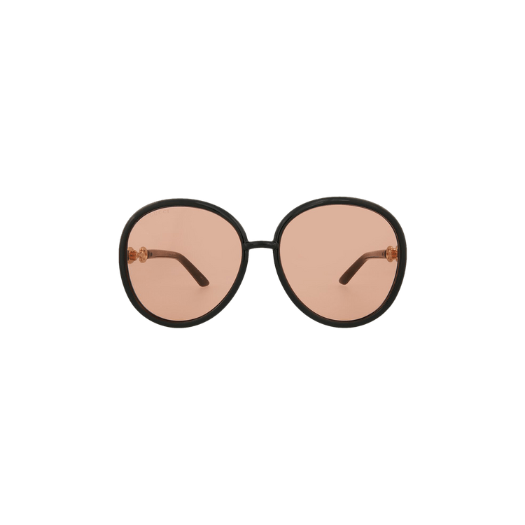Gucci Round Sunglasses — Black – Orange GG0889S 003