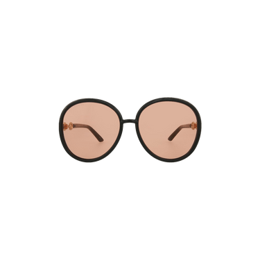 Gucci Round Sunglasses — Black – Orange GG0889S 003