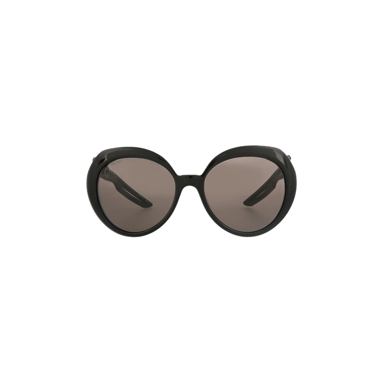 Balenciaga Round Sunglasses — Black – Grey BB0024S 004