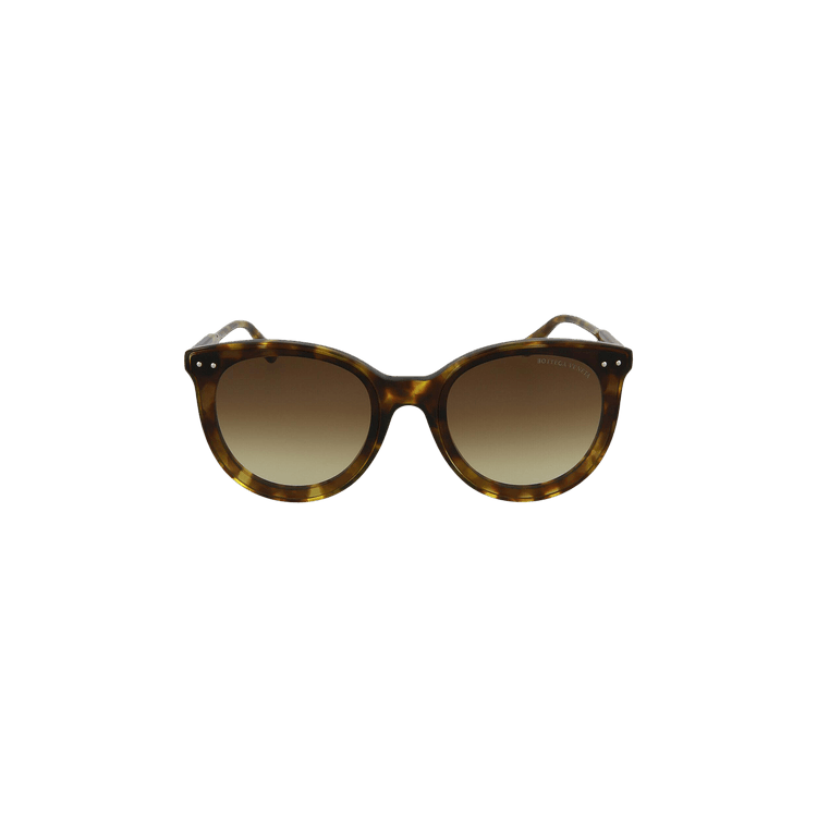 Bottega Veneta Round Sunglasses — Brown