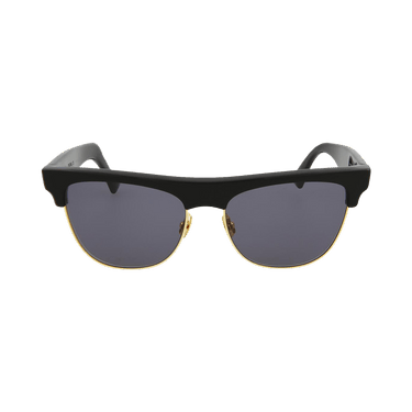 Bottega Veneta Half Frame Sunglasses — Black