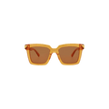 Bottega Veneta Square Sunglasses — Orange