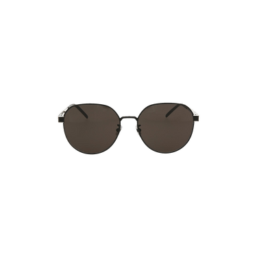 Saint Laurent Round Sunglasses — Black – Silver M66 002