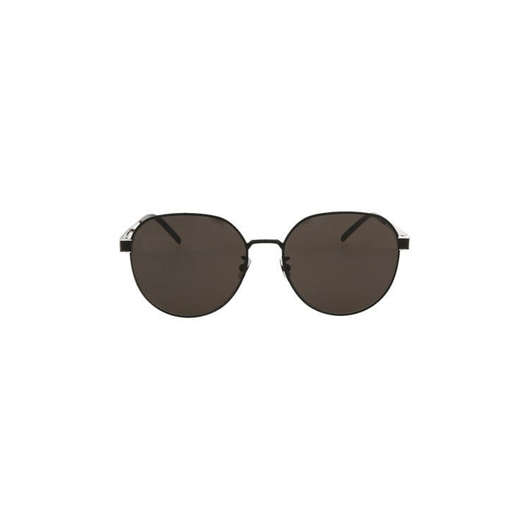 Saint Laurent Round Sunglasses — Black – Silver M66 002