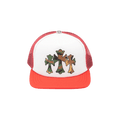 Chrome Hearts Triple Cross Trucker Hat 'Red/White'