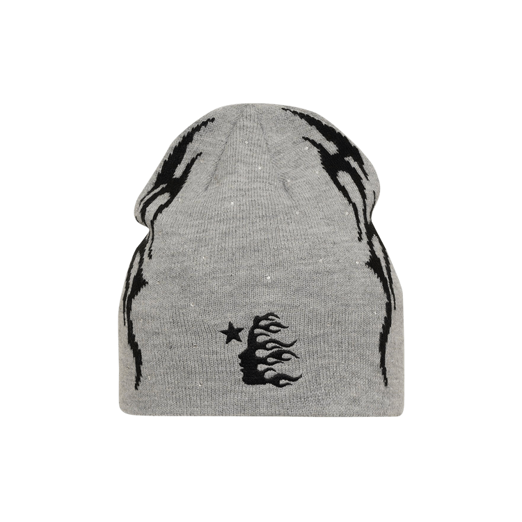 Hellstar Flame Beanie 'Grey' – HS01BEA001