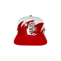 Hellstar Sharkteeth Snapback Hat 'Off White/Red'