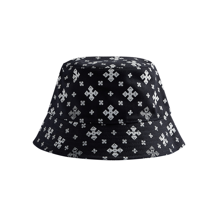 Rhude Cross Bandana Bucket Hat 'Black/White'