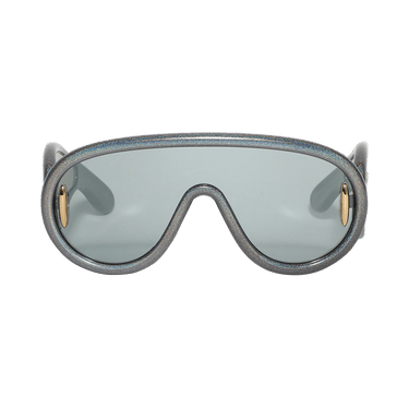 Loewe Paula's Ibiza Shield Sunglasses — Black
