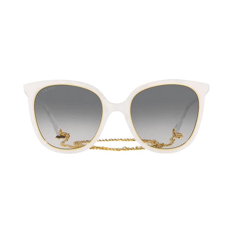 Gucci Round Sunglasses — White