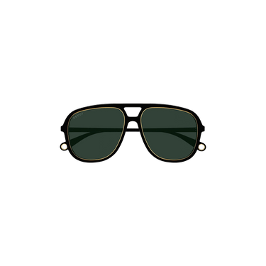 Gucci Round Sunglasses — Black – Green GG1077S 002