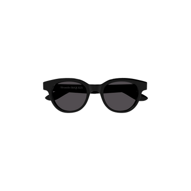 Alexander McQueen Round Sunglasses — Black – AM0383S 005