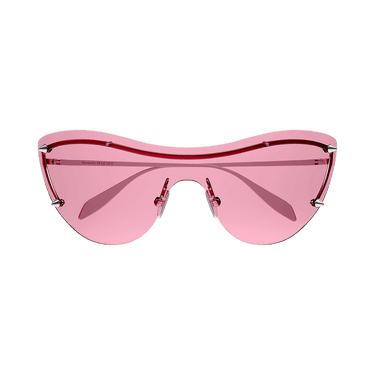 Alexander McQueen Shield Sunglasses — Silver
