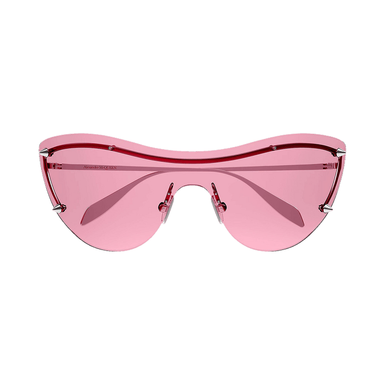 Alexander McQueen Shield Sunglasses — Silver