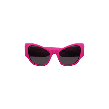 Balenciaga Cat Eye Sunglasses — Pink – Fuchsia Grey BB0259S 004