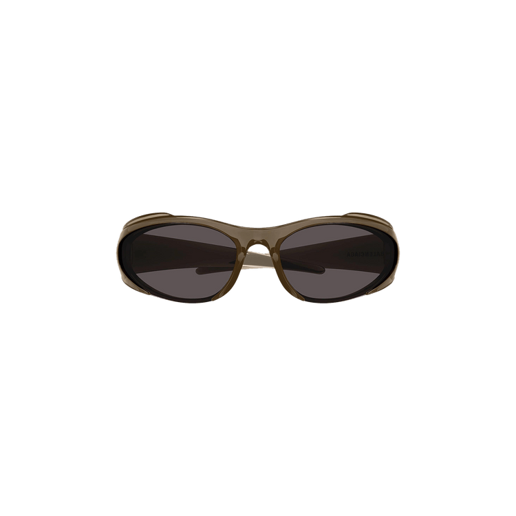Balenciaga Shield Sunglasses — Brown