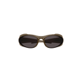 Balenciaga Shield Sunglasses — Brown