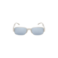 Dries Van Noten Rectangular Sunglasses — Silver – Matte Grey DVN196C2SUN