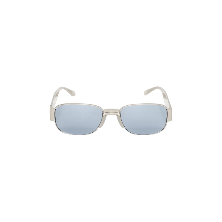 Dries Van Noten Rectangular Sunglasses — Silver – Matte Grey DVN196C2SUN