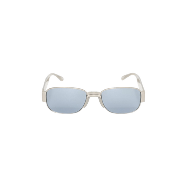 Dries Van Noten Rectangular Sunglasses — Silver – Matte Grey DVN196C2SUN