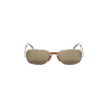 Dries Van Noten Rectangular Sunglasses — Silver