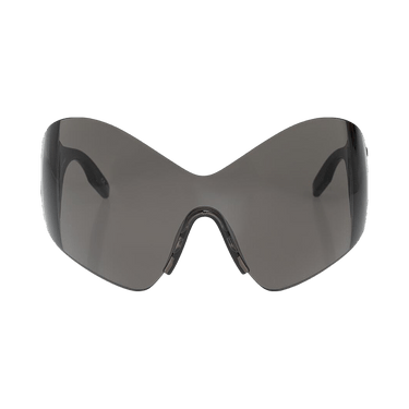 Balenciaga Mask Butterfly Logo Sunglasses — Black